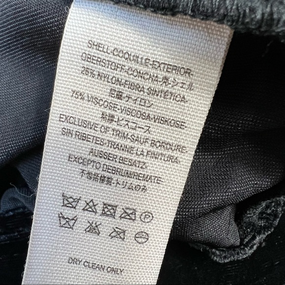 Free People Dance The Night Away black velvet skort size 12 - Picture 16 of 16